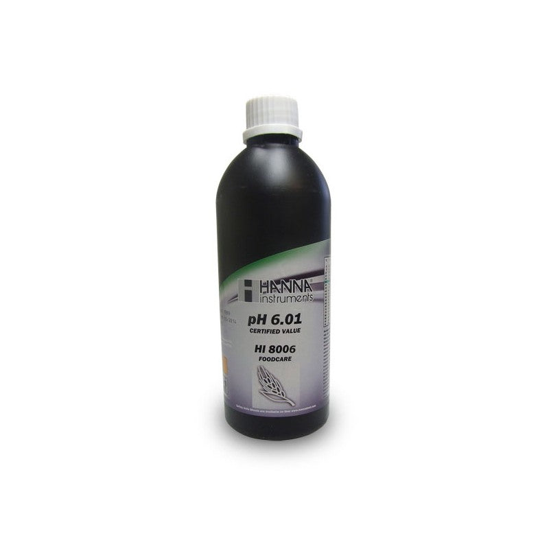 Hanna Instruments HI-8006L Foodcare pH 6.86 Buffer Solution - 500ml FDA Bottle