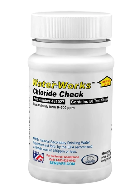 WaterWorks™ Chloride Check 0-500ppm (Bottle of 50 tests)