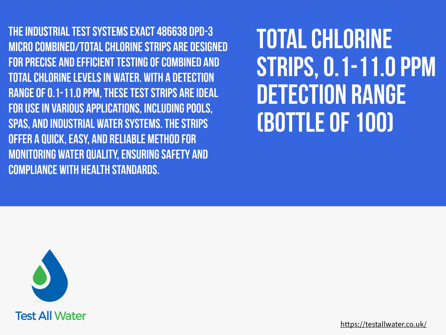 eXact ID Strip Micro Combined/Total Chlorine (DPD-3)