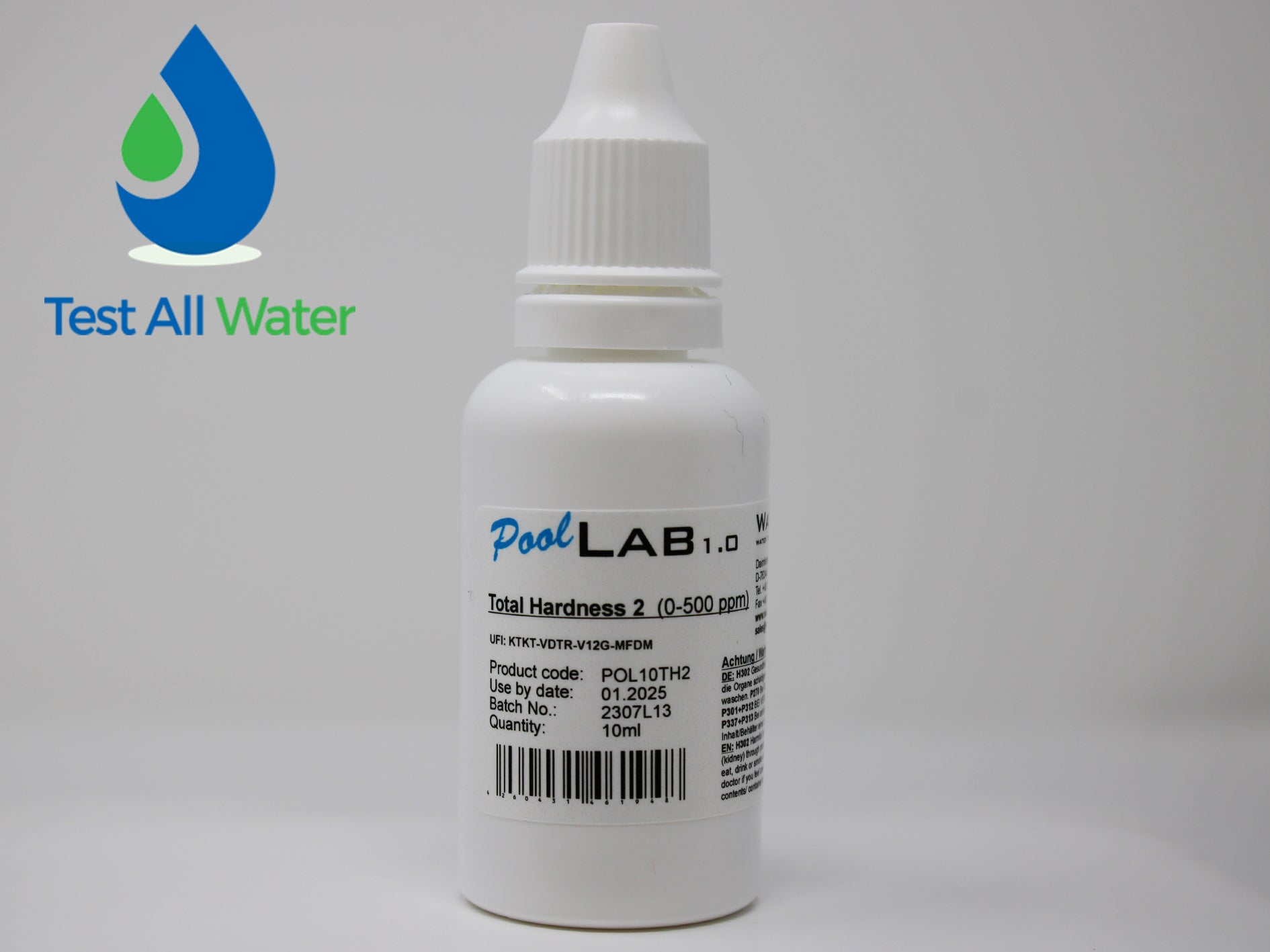 PoolLab Total Hardness Liquid Reagents Expired 04/26