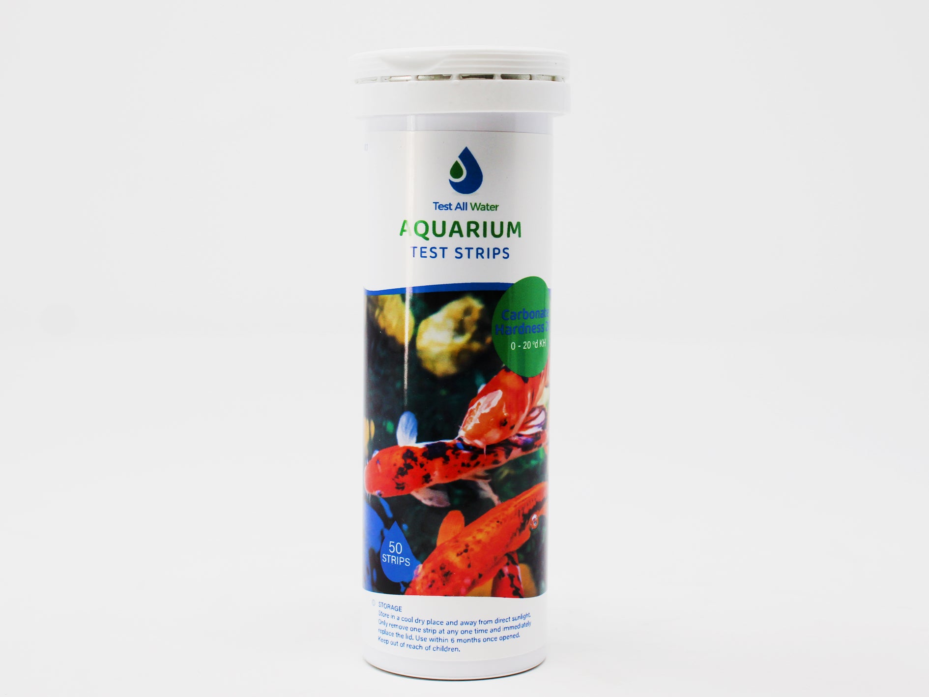 Aquarium Carbonate Hardness 20, 50 strips/pk Test All Water