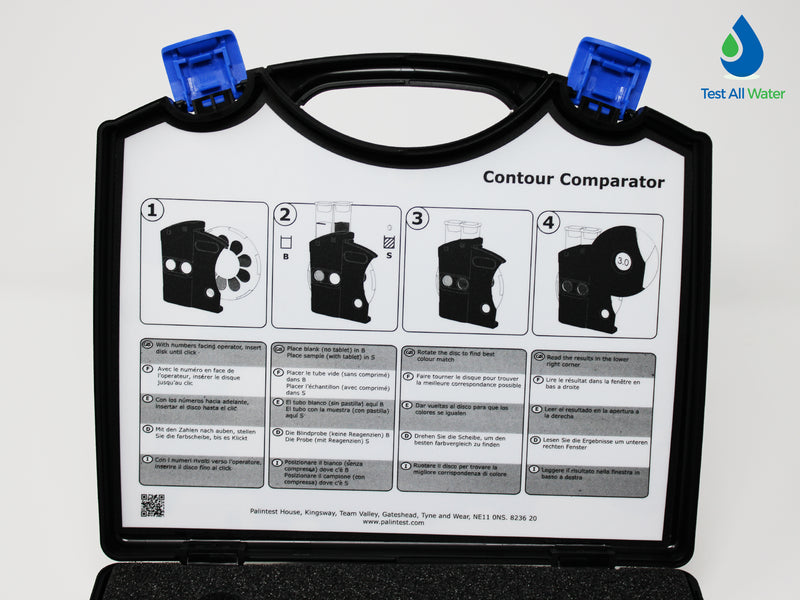 Palintest Contour Comparator Kit Chlorine High Range 0-250mg/l