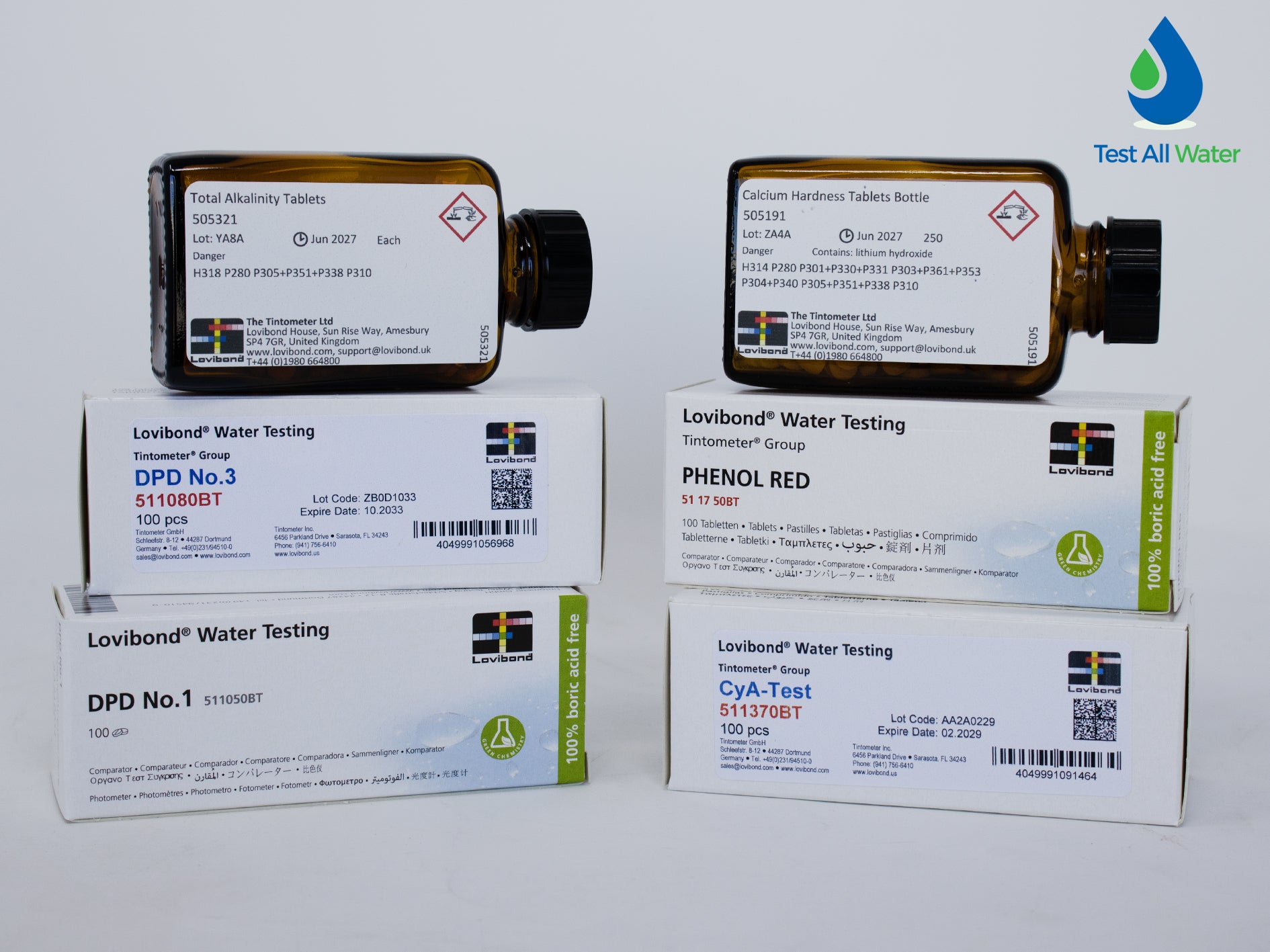 Lovibond AF129CYS Balanced Water Test Kit with Cyanuric Acid