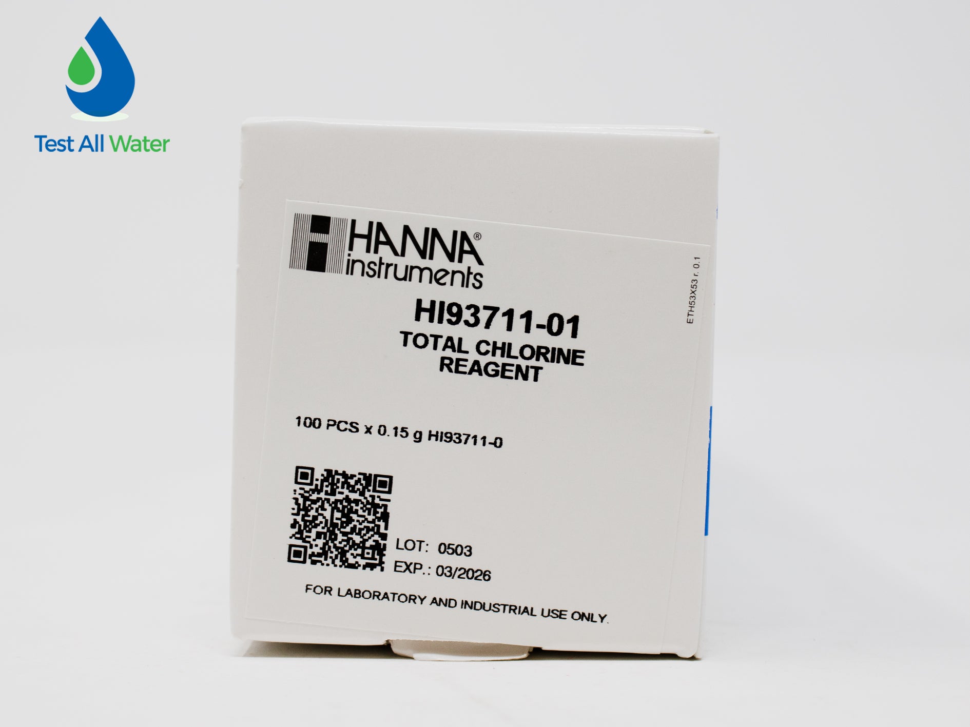 Hanna Instruments-93711-01 Total Chlorine Reagent, DPD Method