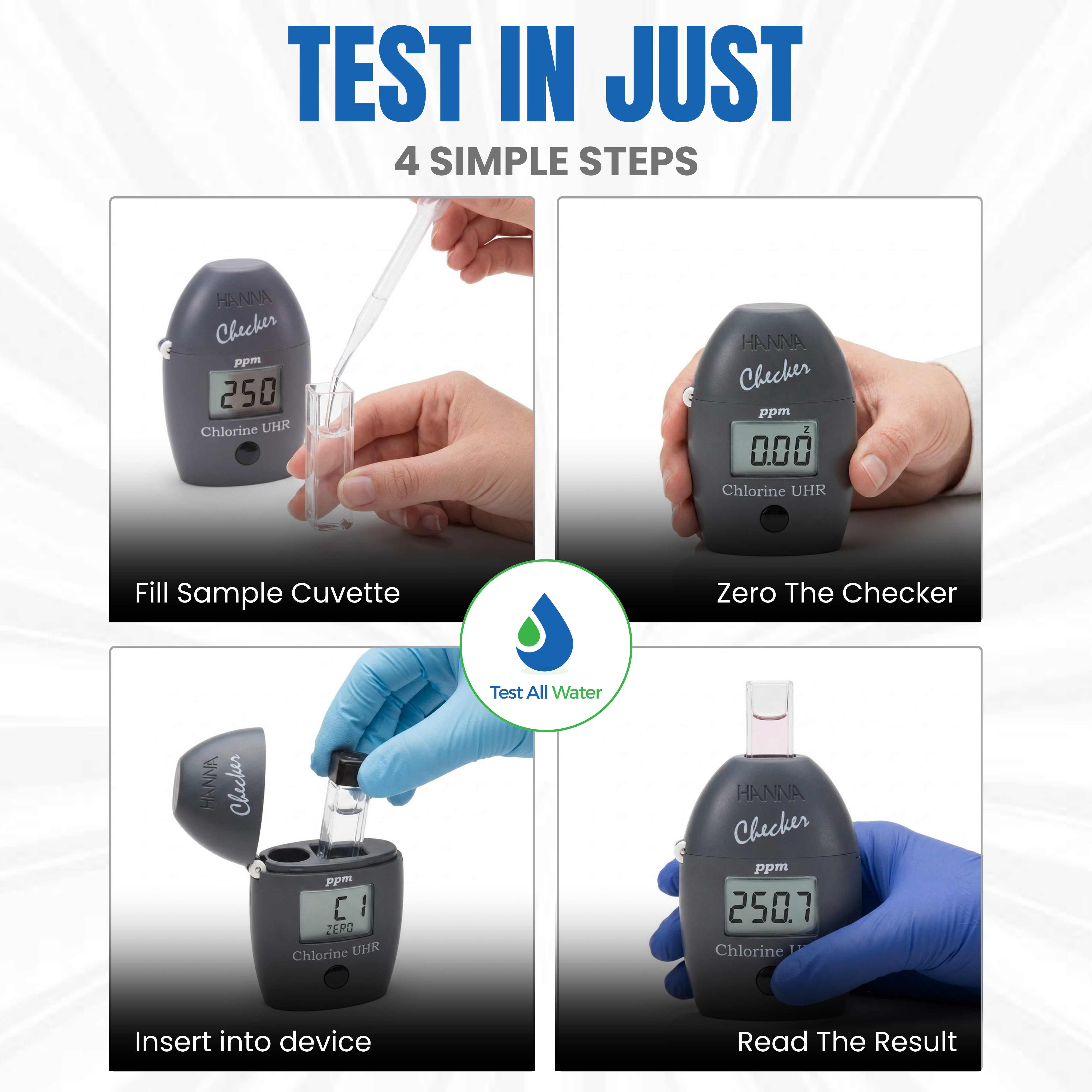 Hanna Instruments-771 Chlorine Ultra High Range Handheld Colorimeter, Checker®HC