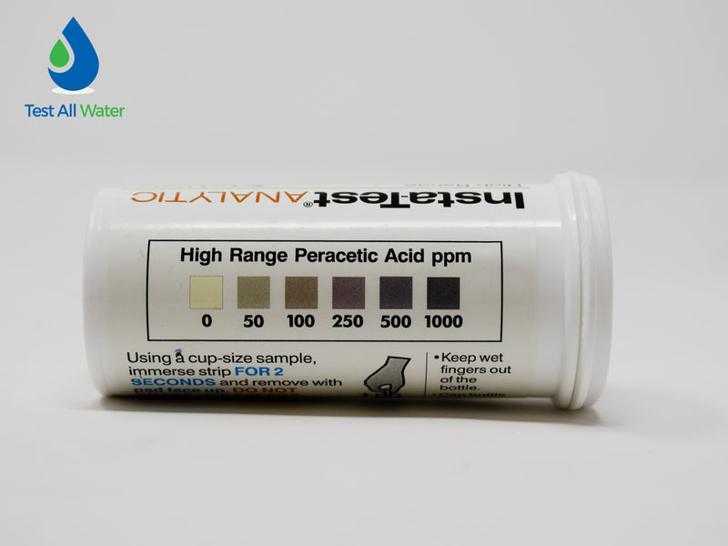 LaMotte Insta-Test Peracetic Acid High Range Test Strips 0 - 1000