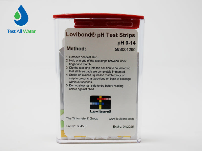 Lovibond Test Strips Plastic pH 0-14