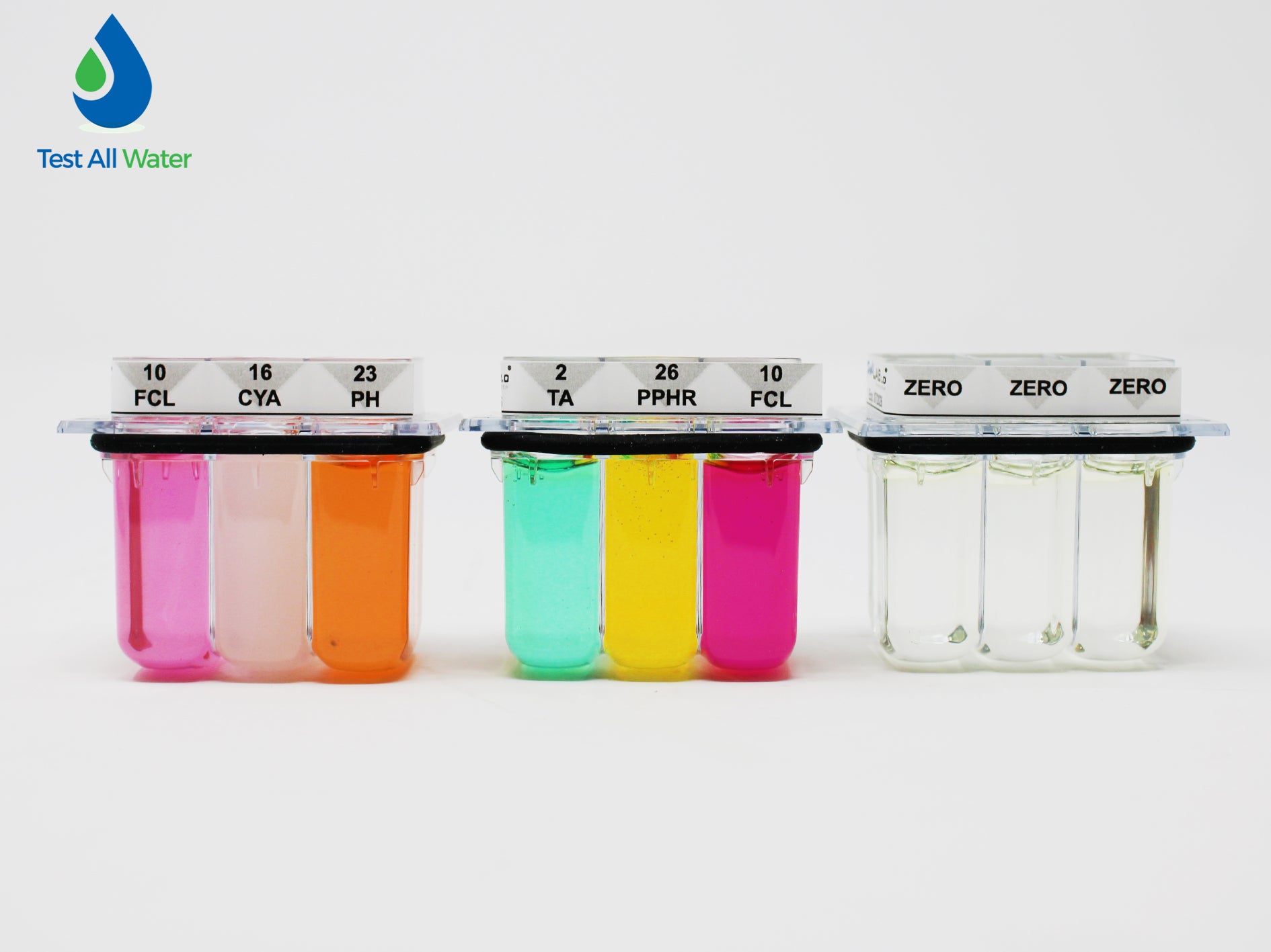 PoolLab 2.0 Reference-kit for chlorine, pH, CYA and TA