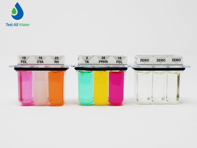 PoolLab 2.0 Reference-kit for chlorine, pH, CYA and TA