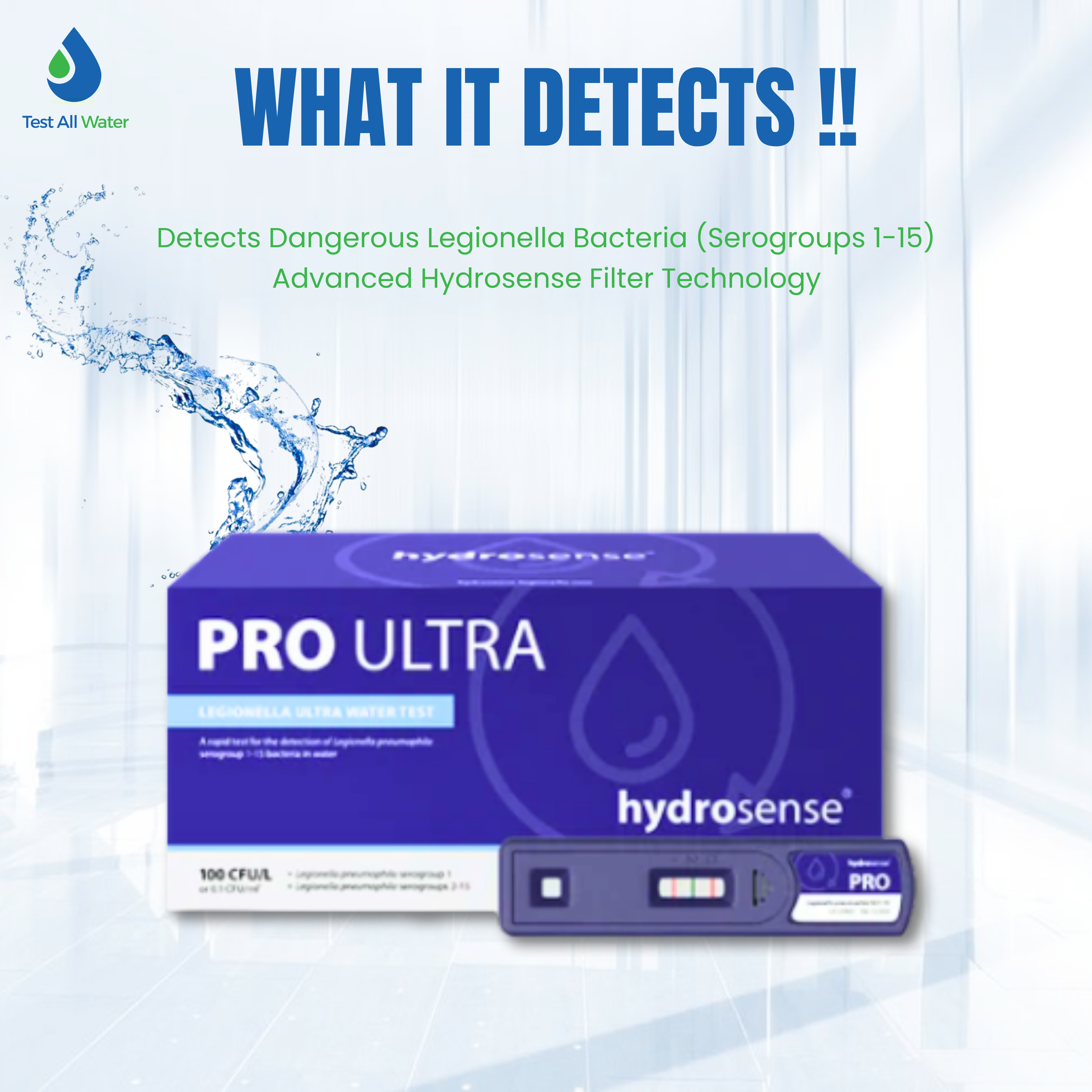Hydrosense PRO Ultra Legionella Water Test- Single Use