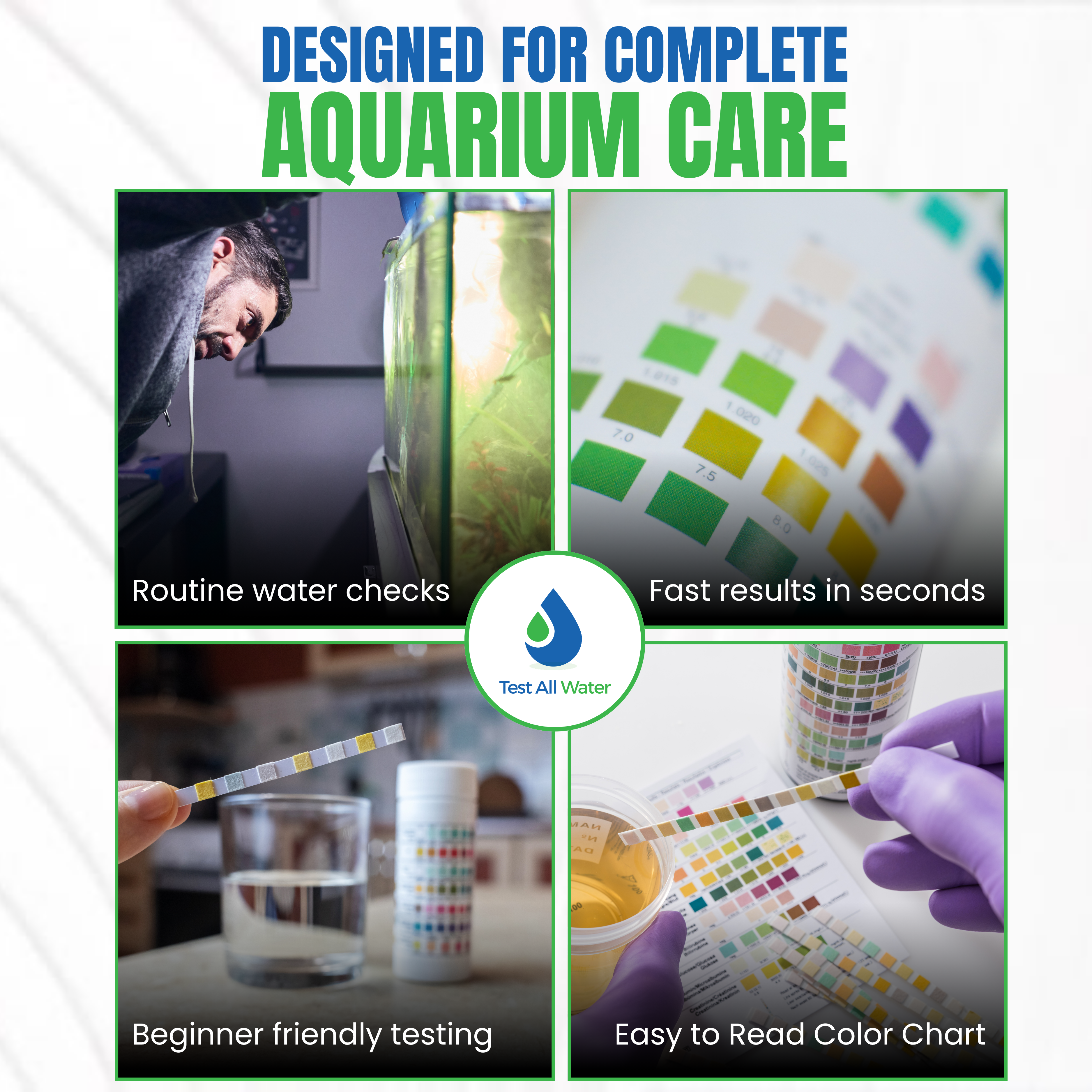 Aquarium Nitrate 250, 50 strips/pk Test All Water