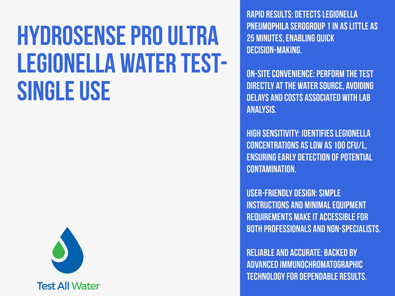 Hydrosense PRO Ultra Legionella Water Test- Single Use