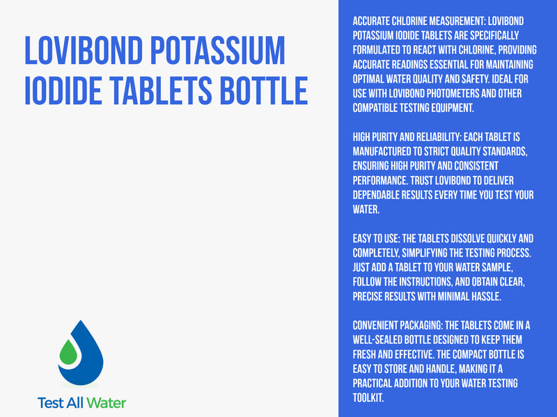 Lovibond Potassium Iodide Tablets Bottle