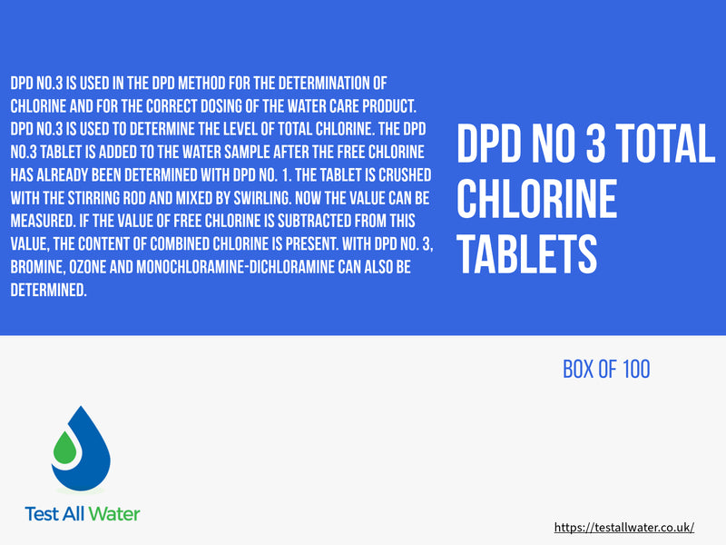 Lovibond DPD No.3 Total Chlorine Tablets