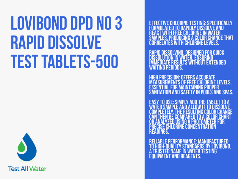 Lovibond DPD No 3 Rapid Dissolve Tablets