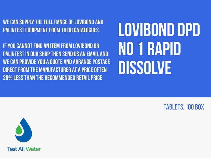 Lovibond DPD No 1 Rapid Dissolve Tablets