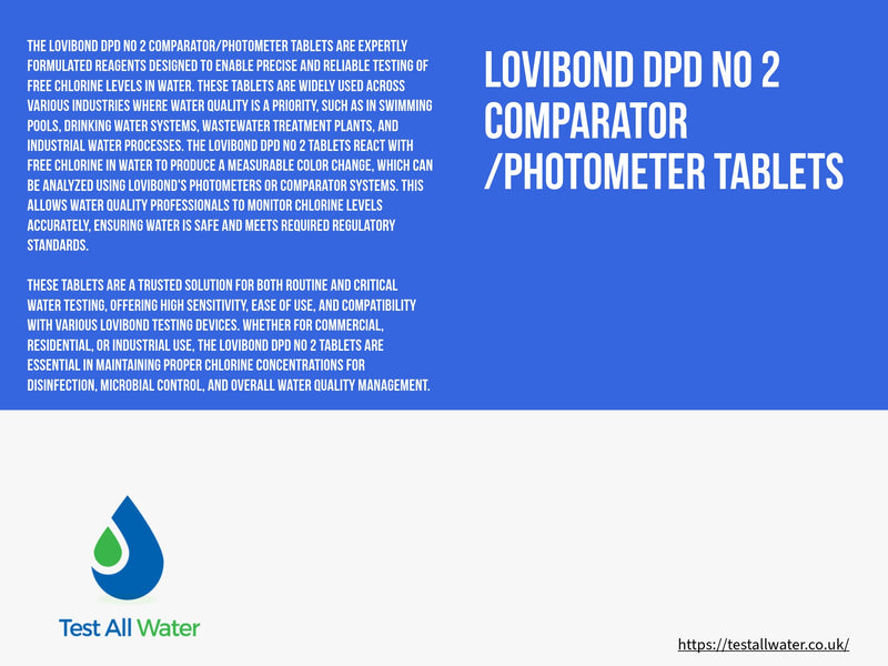 Lovibond DPD No 2 Comparator /Photometer Tablets