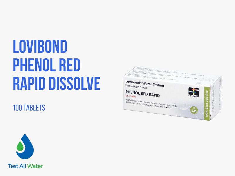 Lovibond Phenol Red Rapid Dissolve Tablets