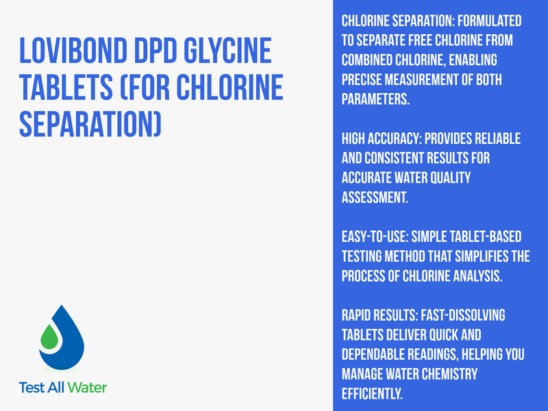 Lovibond DPD Glycine Tablets (For Chlorine Separation)