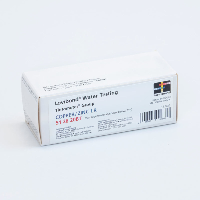 Lovibond Copper/Zinc L.R.Test Tablets