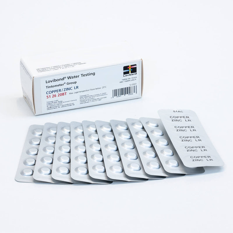 Lovibond Copper/Zinc L.R.Test Tablets
