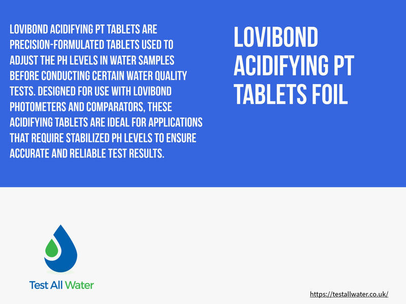 Lovibond Acidifying PT Tablets Foil