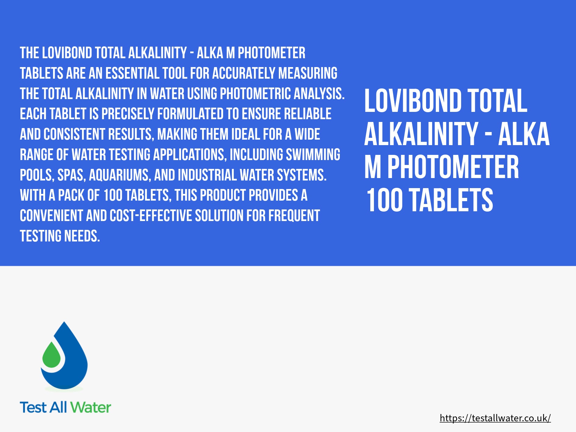 Lovibond Total Alkalinity - Alka-M-Photometer Tablets