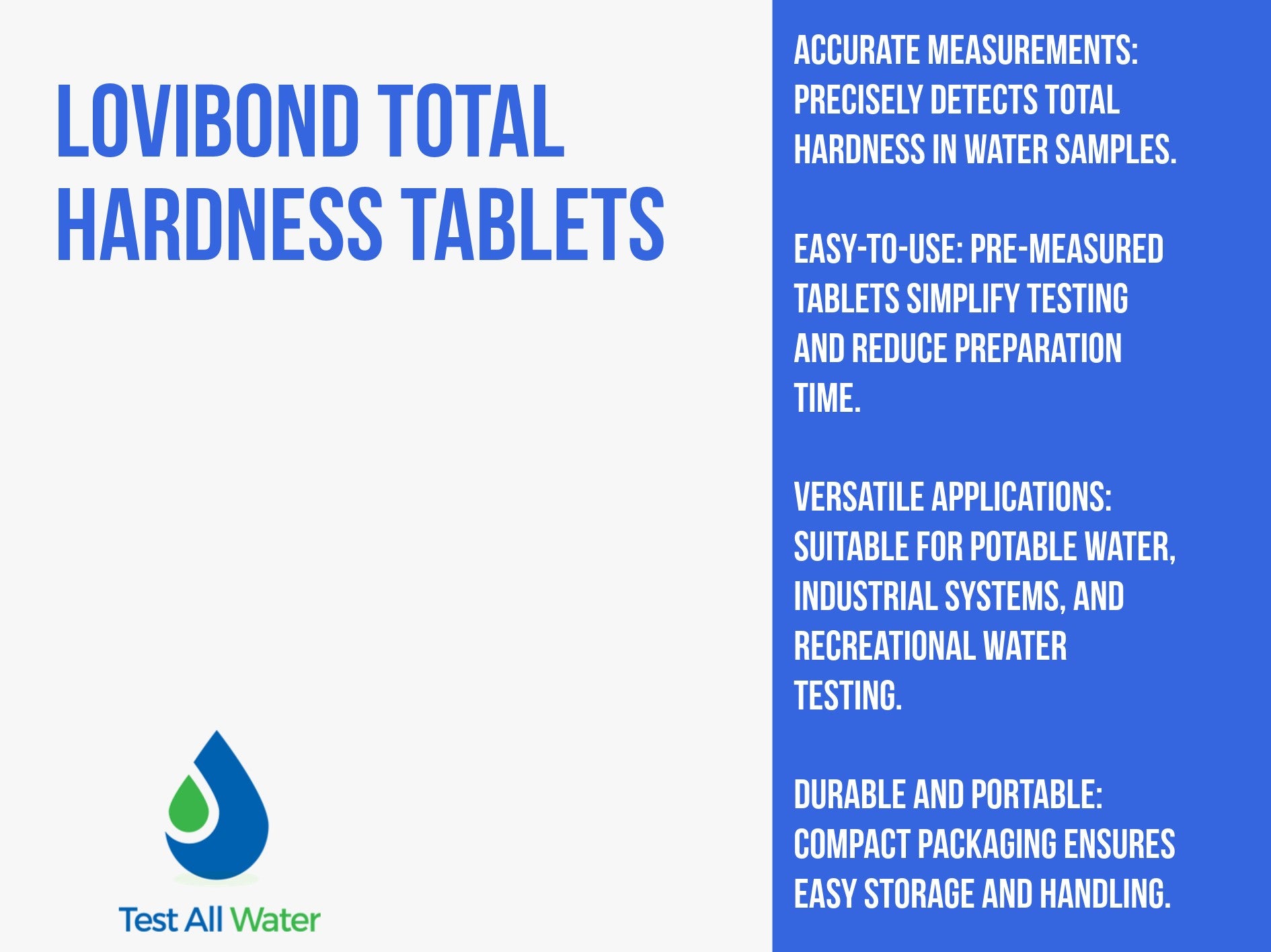 Lovibond Total Hardness Tablets