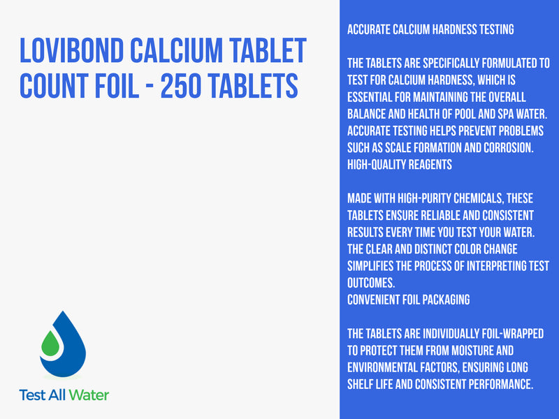 Lovibond Calcium Tablet Count Foil - 250 Tablets