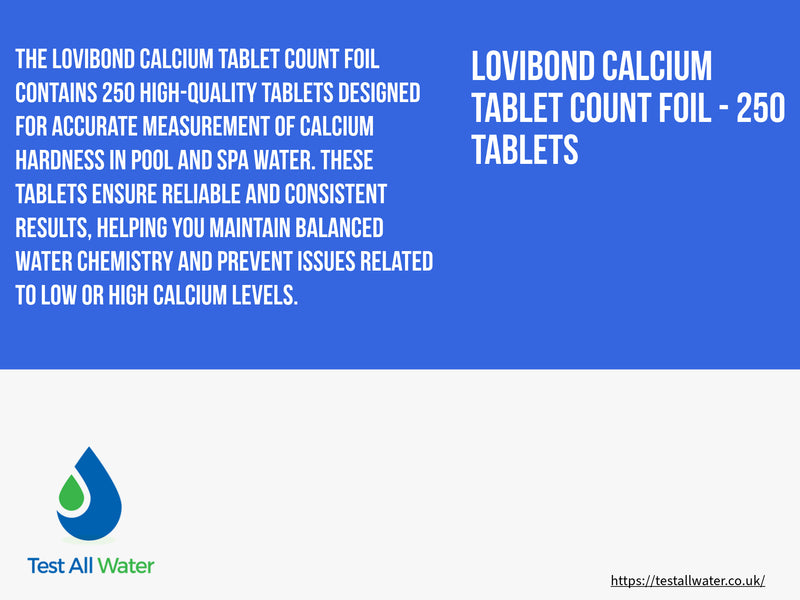 Lovibond Calcium Tablet Count Foil - 250 Tablets