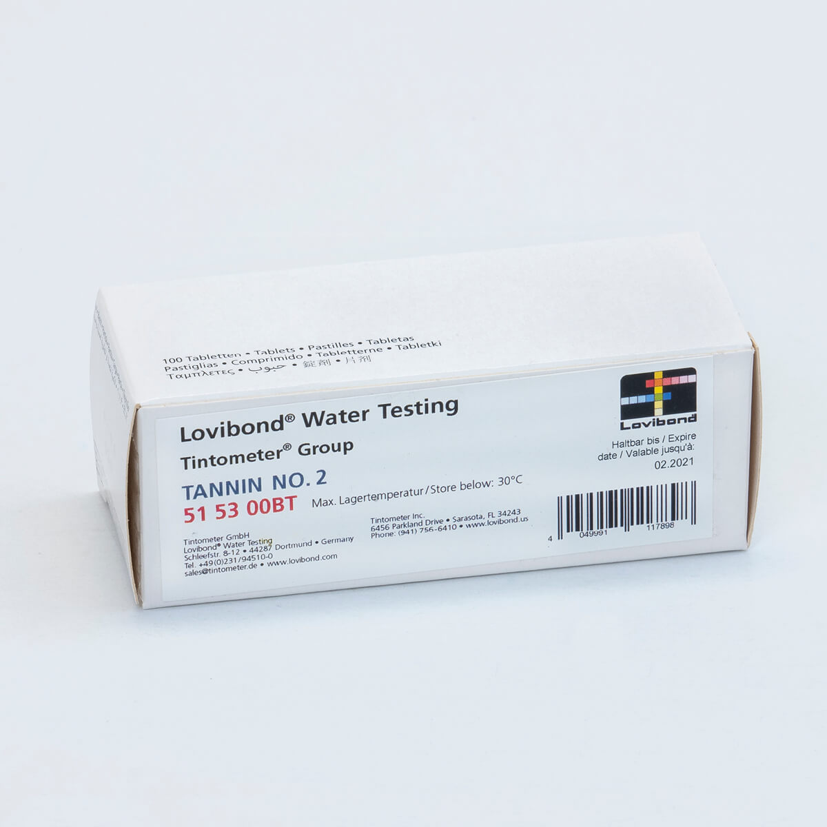 Lovibond Tannin No.2 Tablets