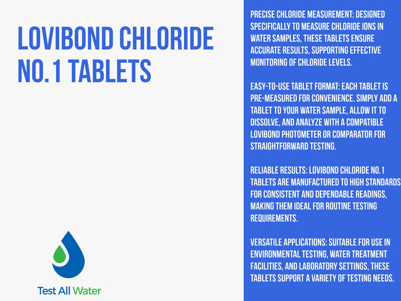 Lovibond Chloride No.1 Tablets