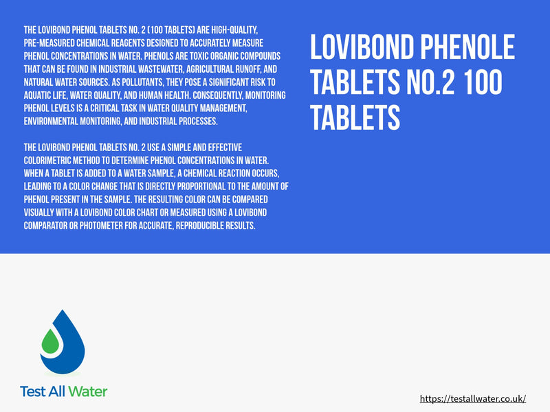 Lovibond Phenol Tablets No.2 100 Tablets