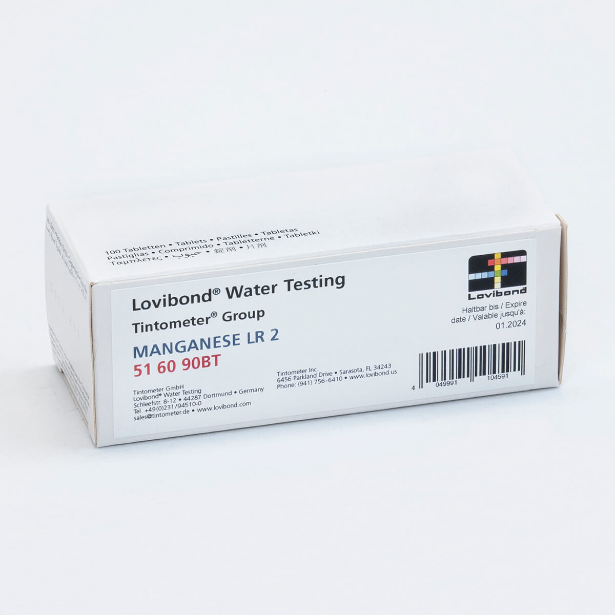 Lovibond Manganese LR No.2 Tablets