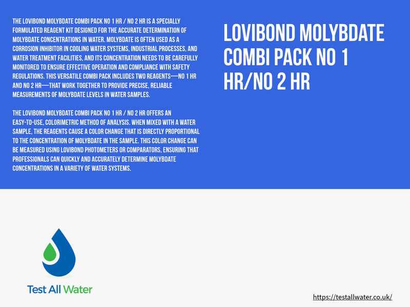 Lovibond Molybdate Combi Pack No 1 & 2 HR