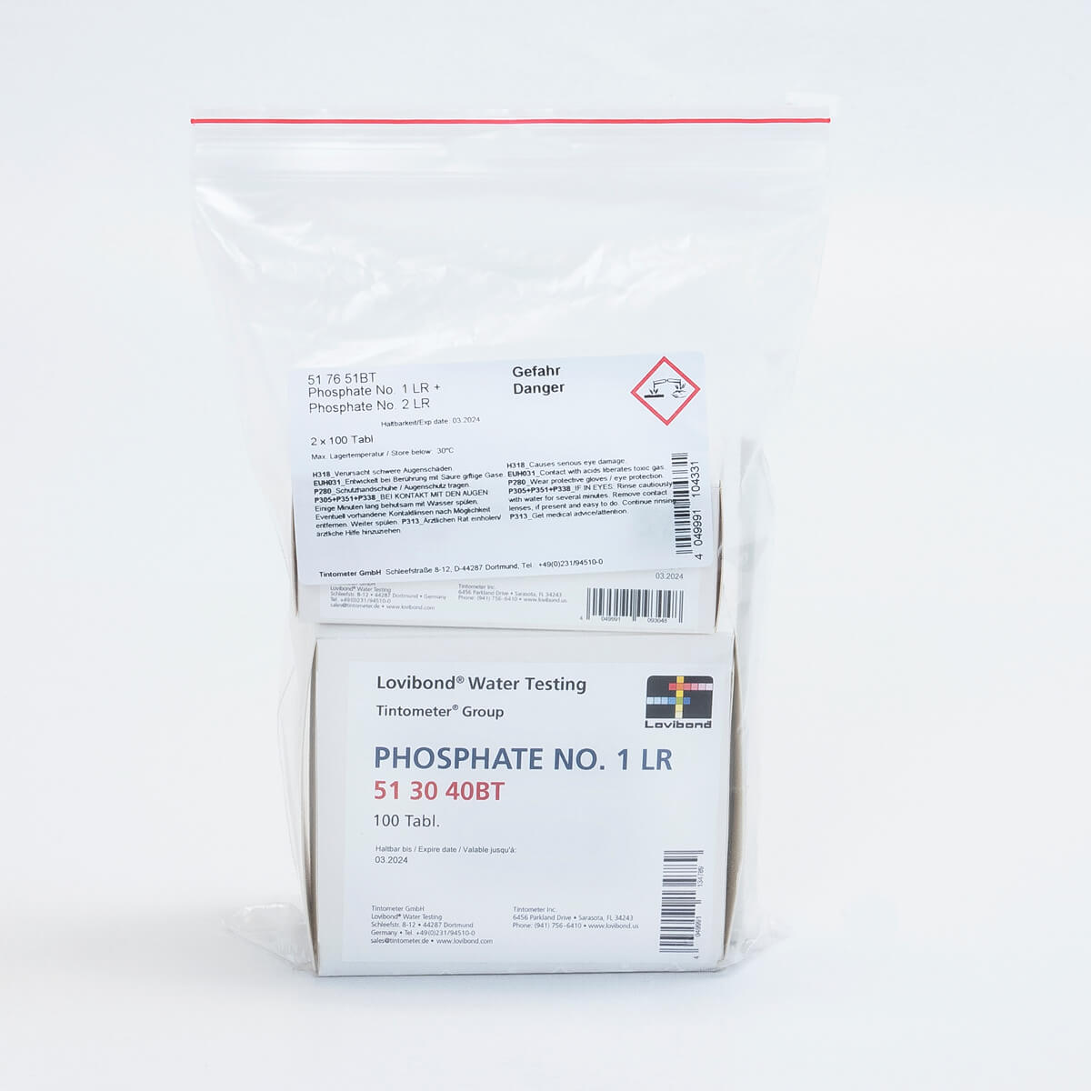 Lovibond Phosphate Low Range Combination Pack No.1 & No 2