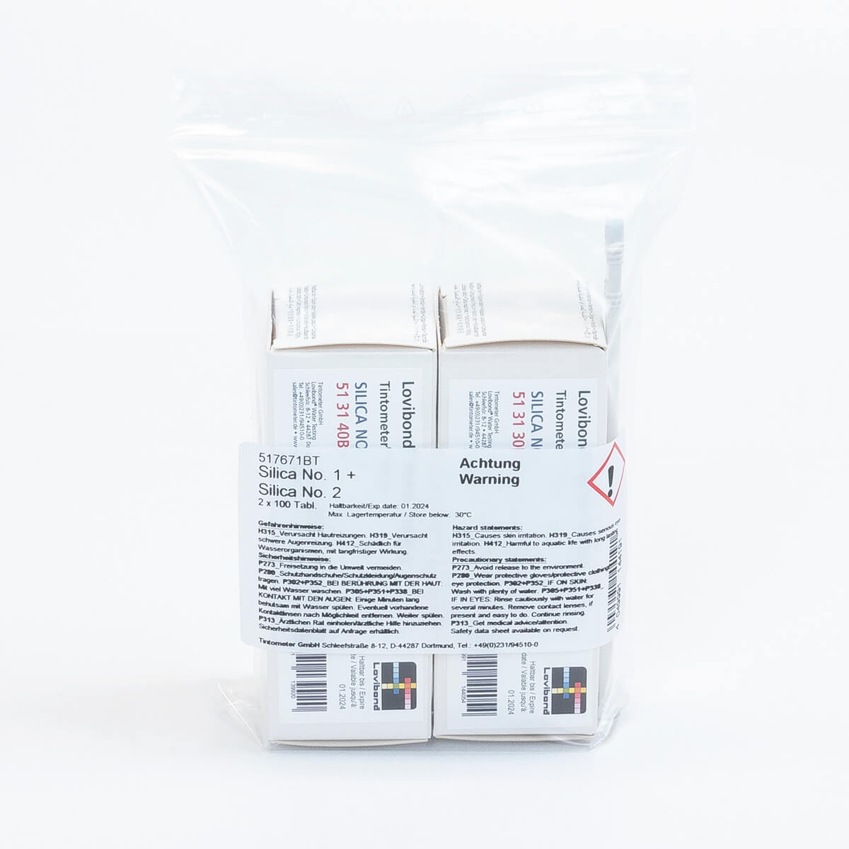 Lovibond Silica Combi Pack No. 1/No. 2