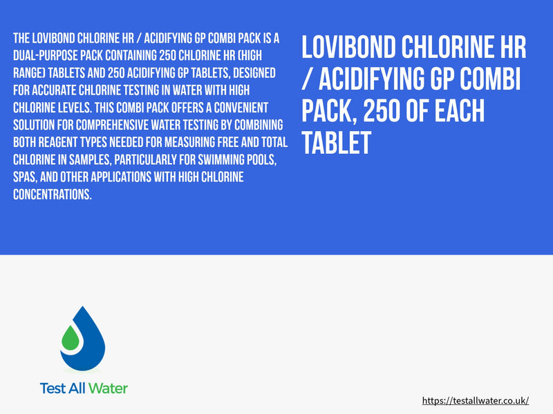 Lovibond Chlorine HR / Acidifying GP Combi Pack