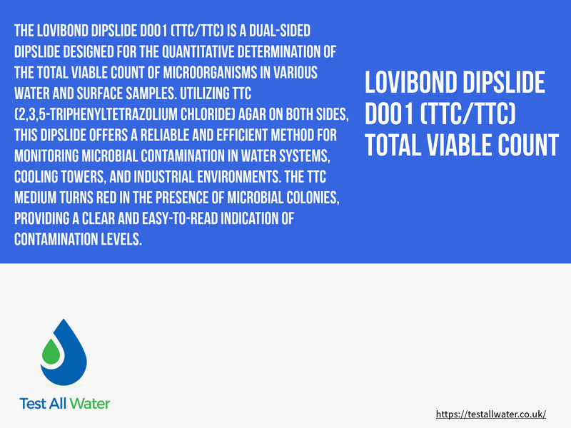 Lovibond Dipslide D001 (TTC/TTC) Total Viable Count