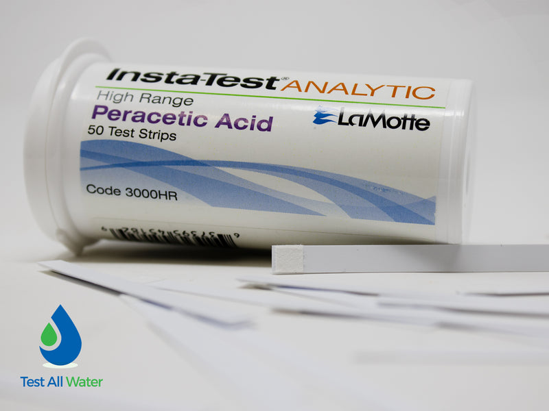 LaMotte Insta-Test Peracetic Acid High Range Test Strips 0 - 1000