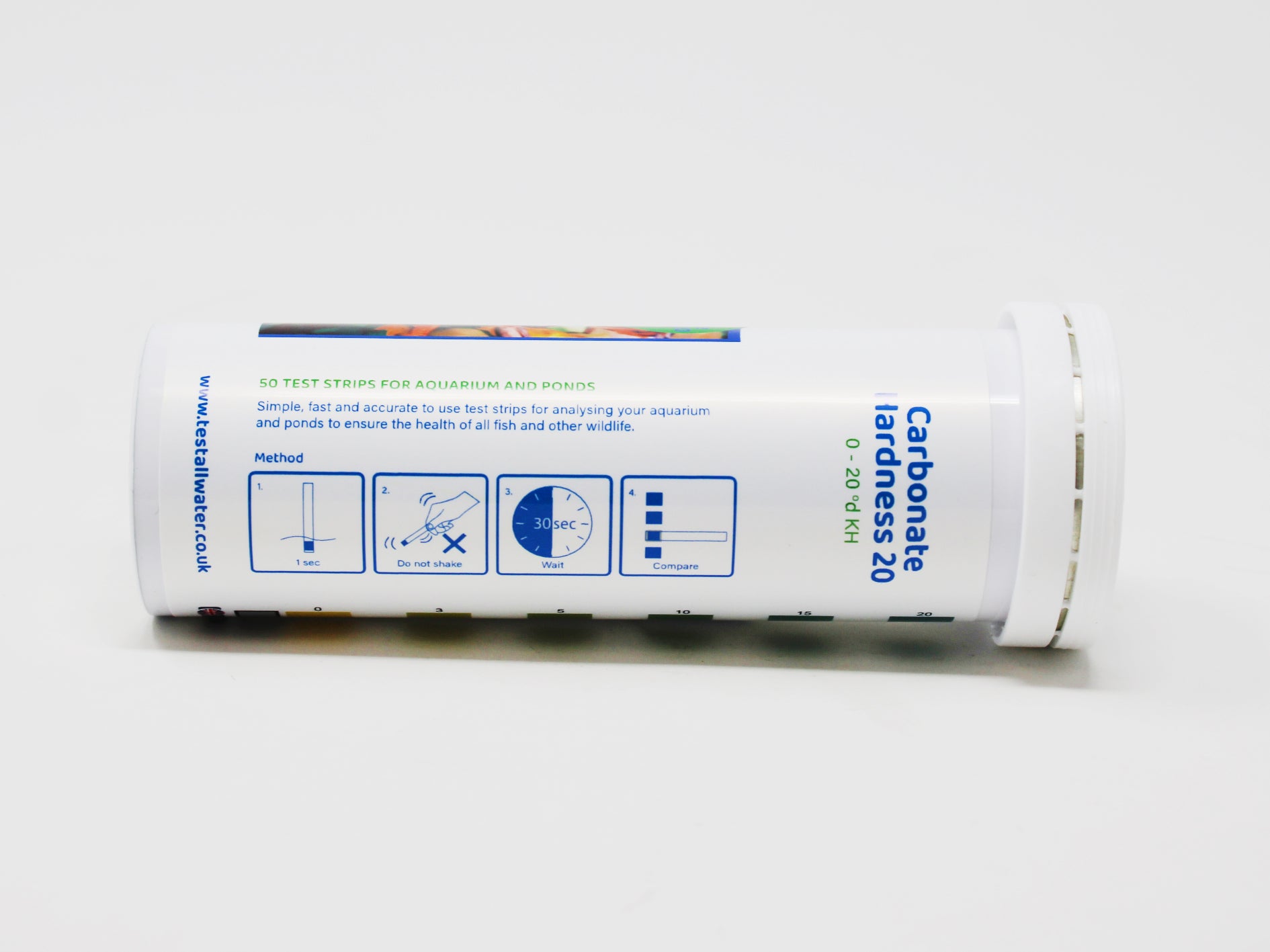 Aquarium Carbonate Hardness 20, 50 strips/pk Test All Water