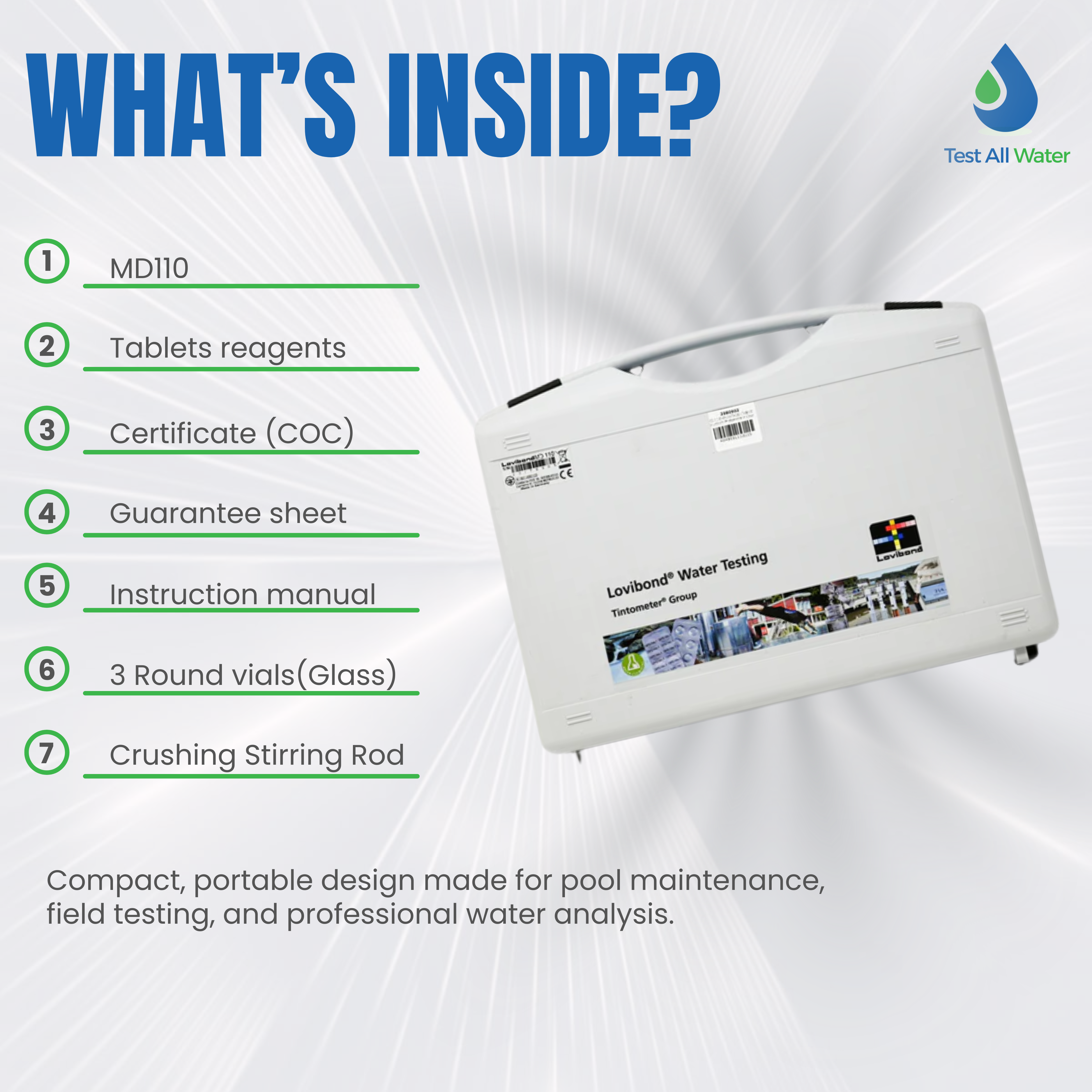 Lovibond MD110 Pool Control 6 in 1 Photometer