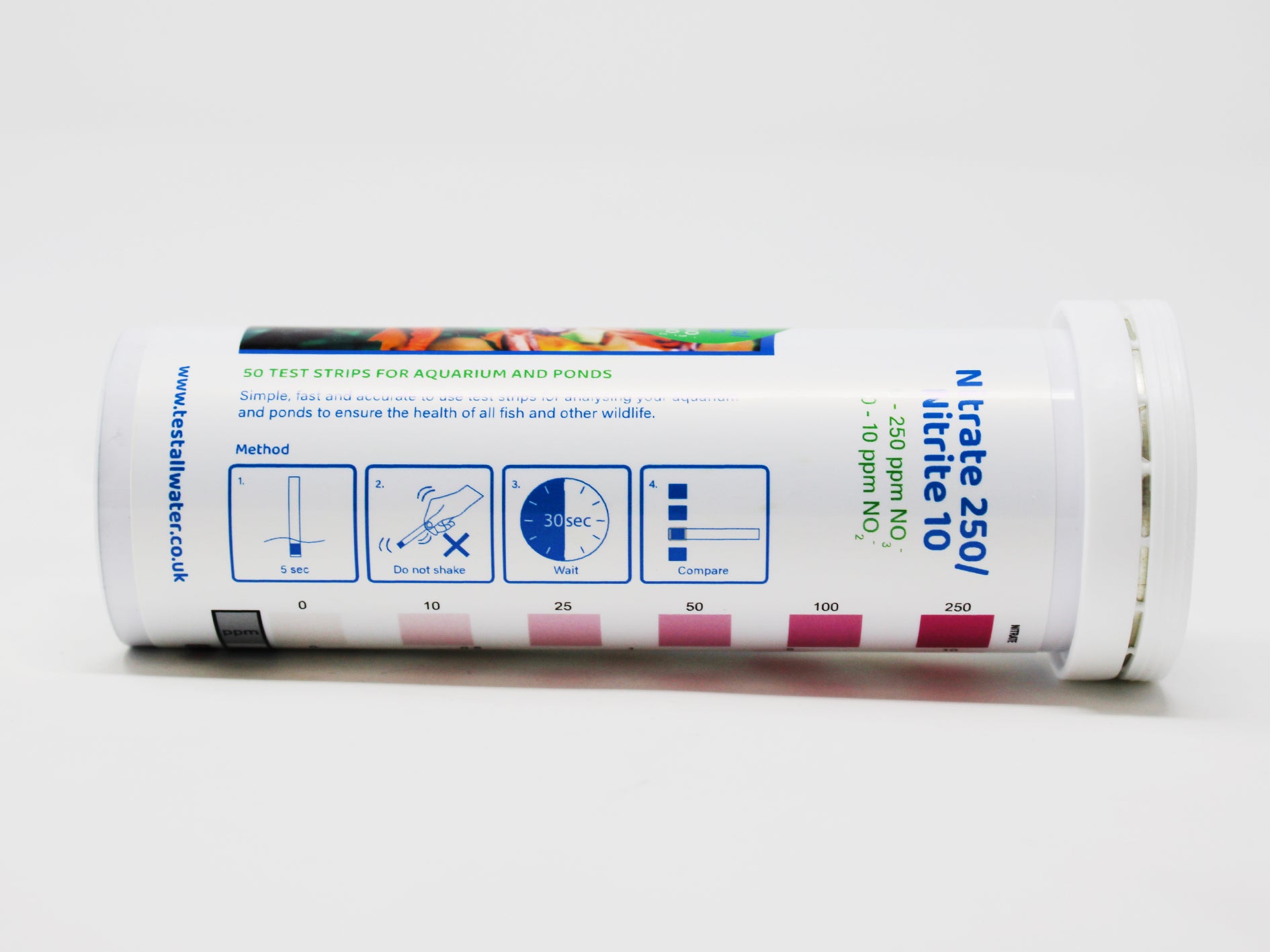 Aquarium Nitrate/Nitrite 250/10, 50 strips/pk Test All Water