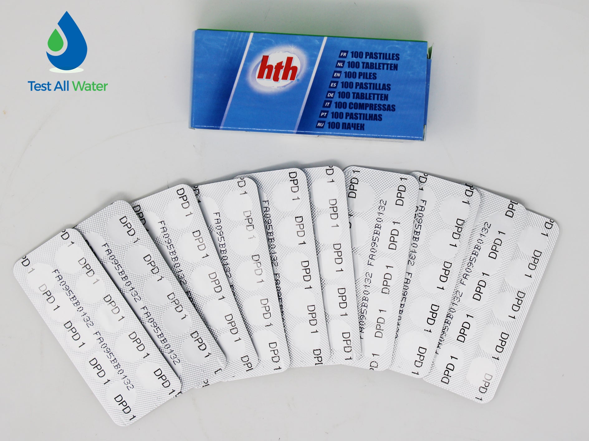 HTH DPD No 1 Photometer / Comparator Reagents-100 PACK