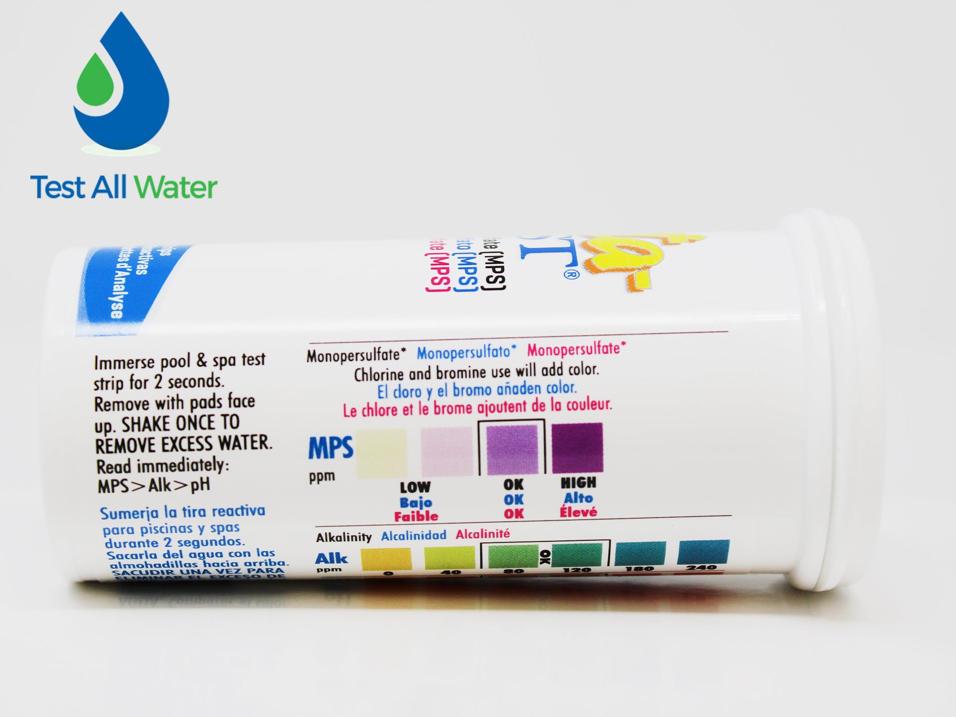 La Motte Insta-TEST® Monopersulfate (MPS), Alkalinity, pH Test Strips