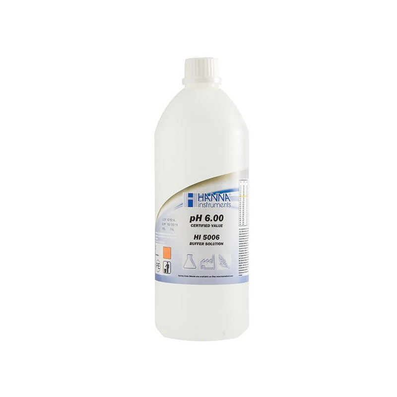 Hanna Instruments HI-5006 6.00 pH Technical Buffer Solution (±0.01 pH), 500ml