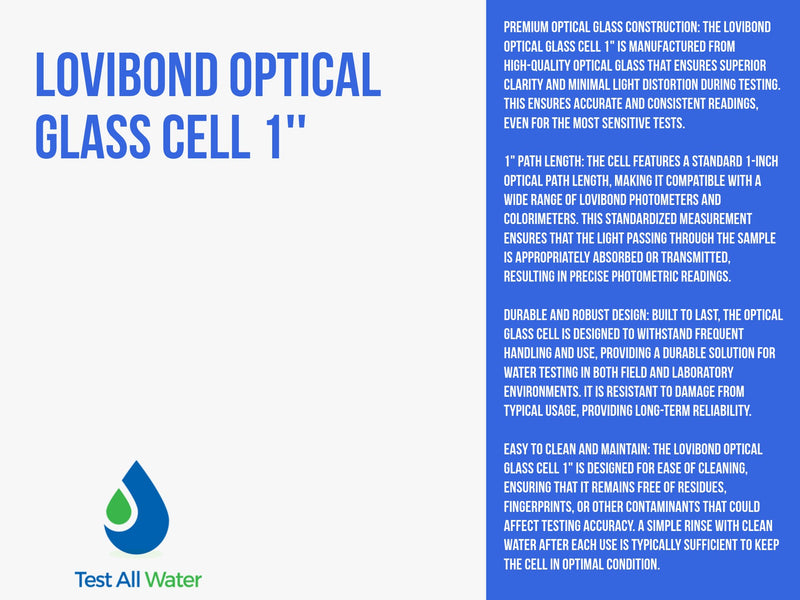 Lovibond Optical Glass Cell 1''