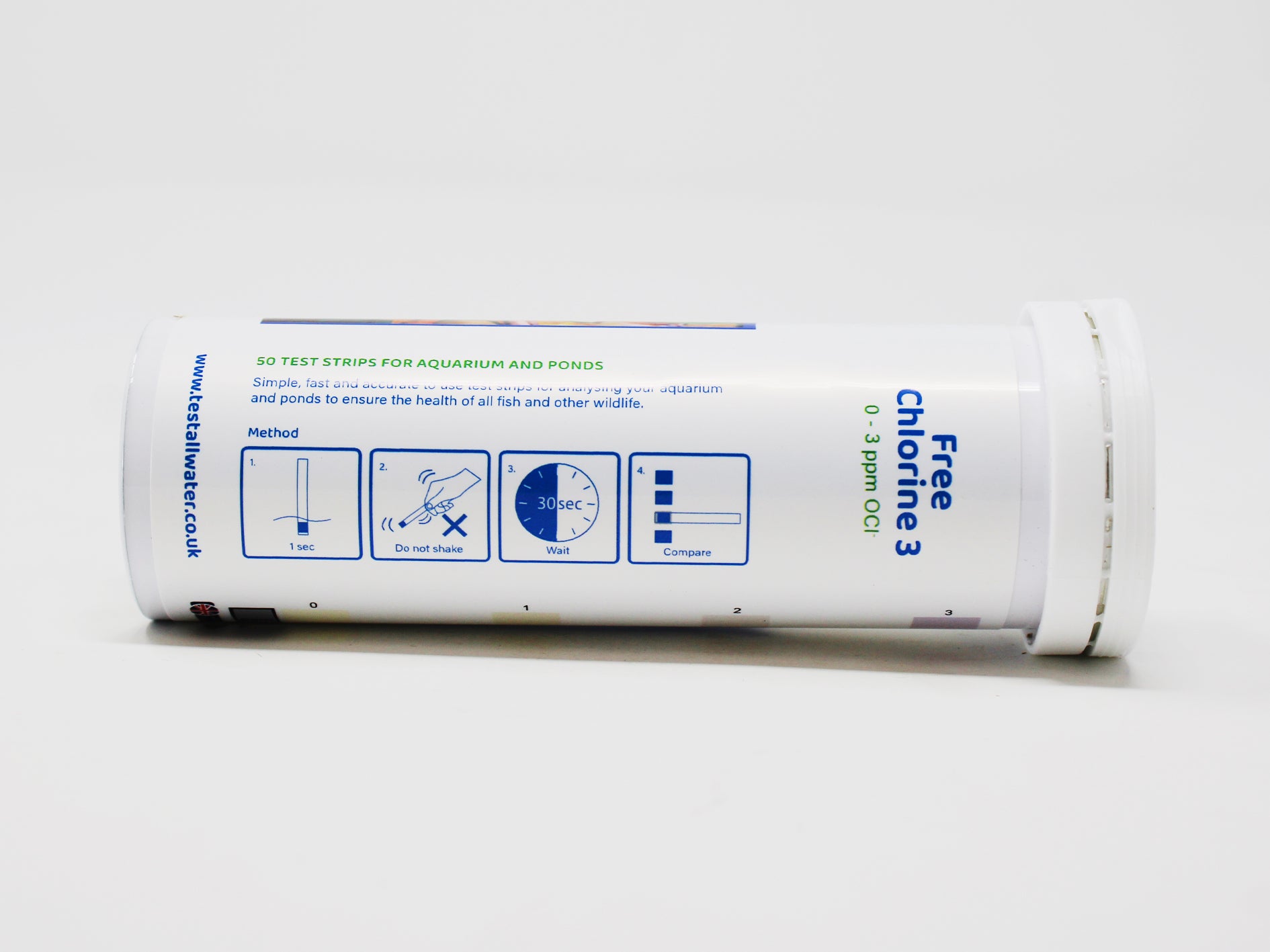 Aquarium Free Chlorine 3, 50 strips/pk Test All Water
