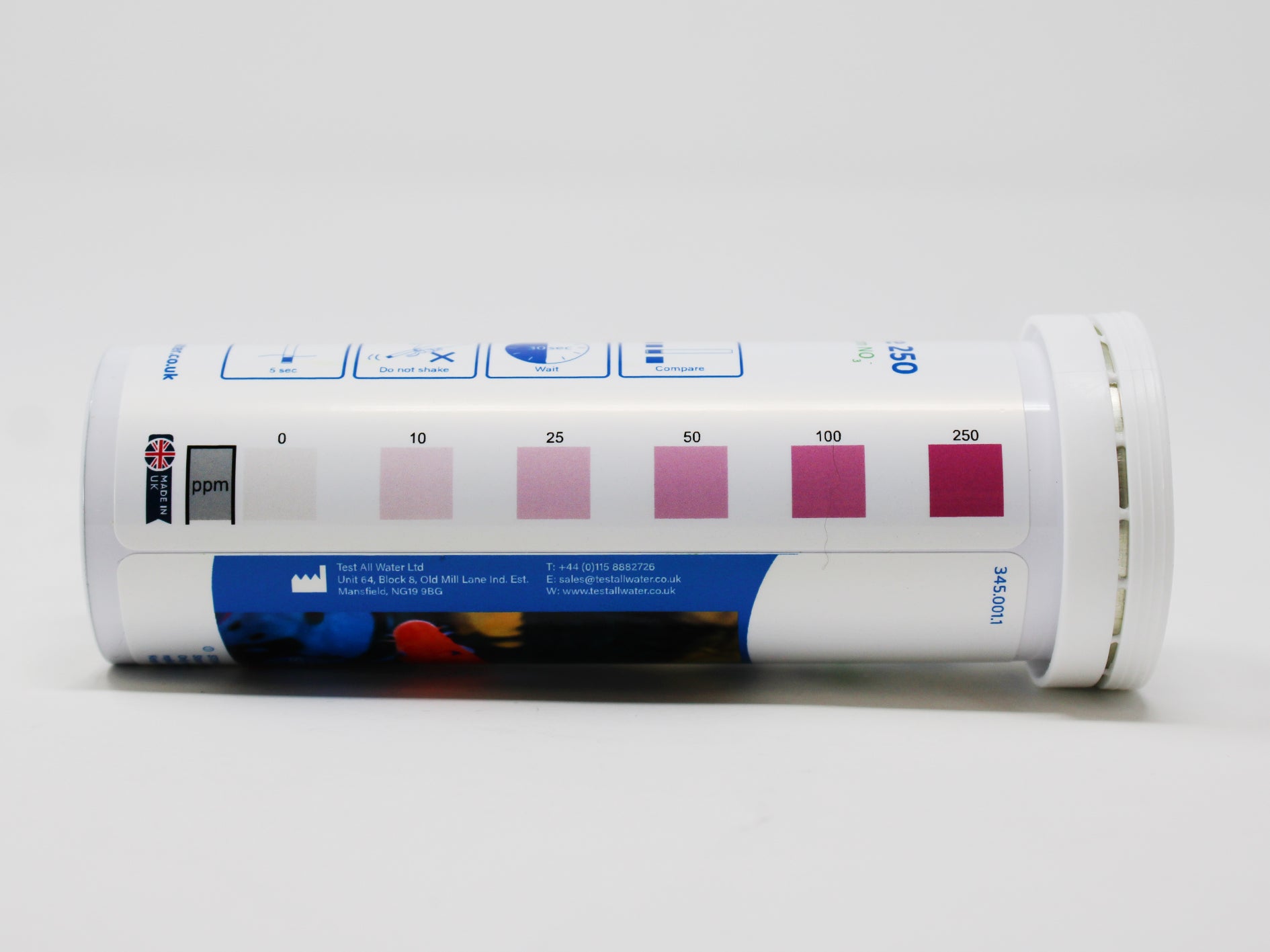 Aquarium Nitrate 250, 50 strips/pk Test All Water