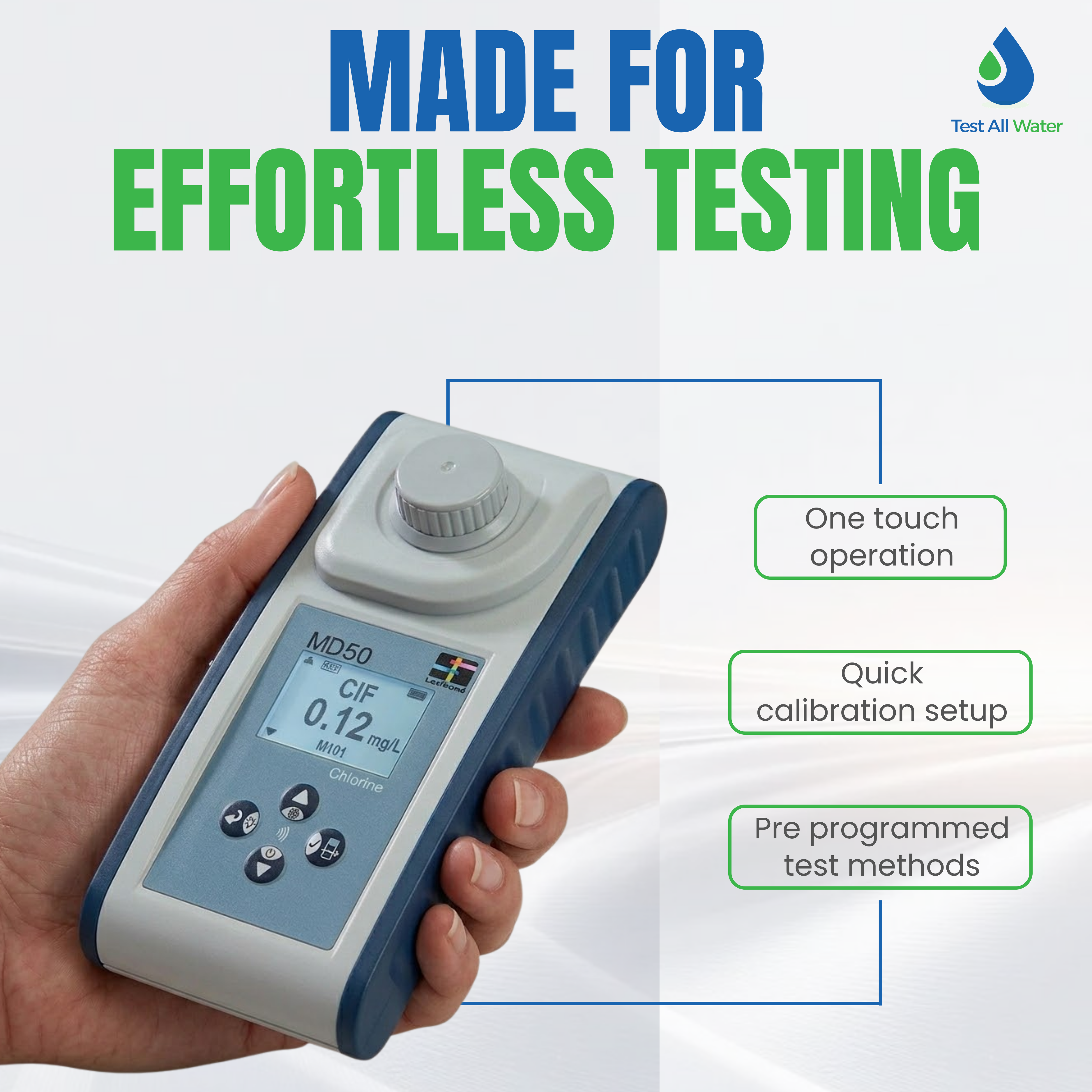 Lovibond MD50 Phosphate Photometer with Tablet Reagents